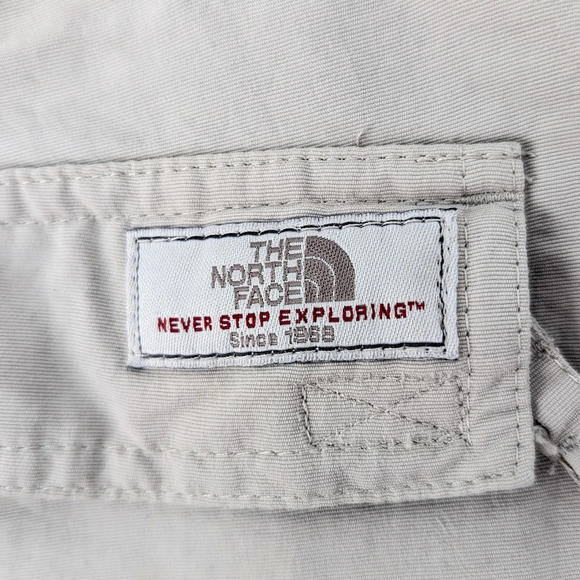 North Face Women's Beige Active Shorts with Relaxed Fit In Size Approx. 14 - Picture 7 of 12